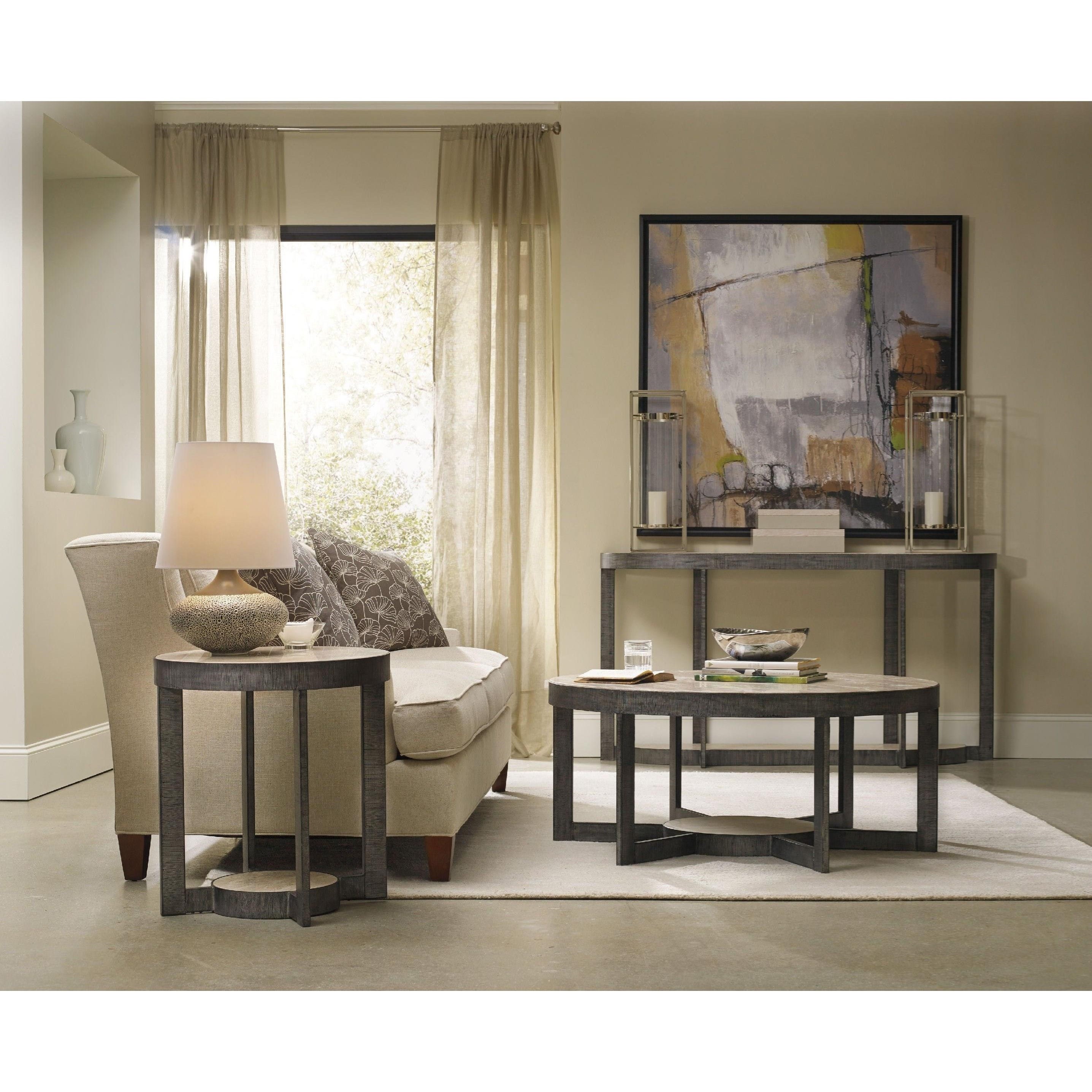 Hooker round cheap coffee table